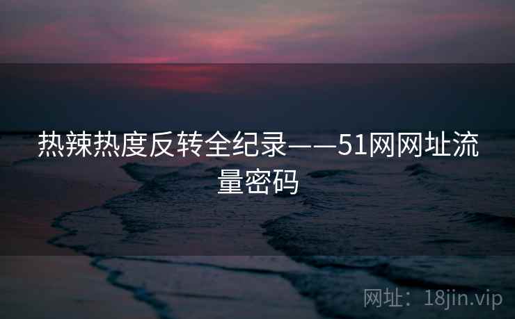 热辣热度反转全纪录——51网网址流量密码
